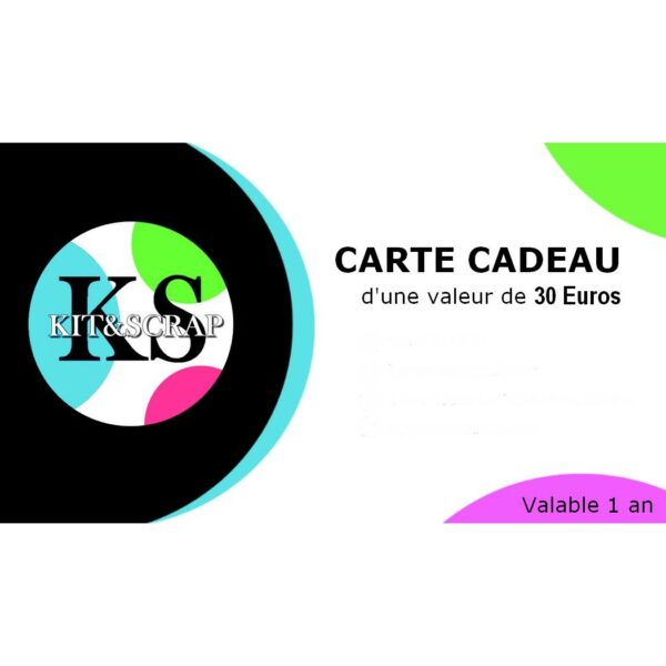 Carte cadeau 30€